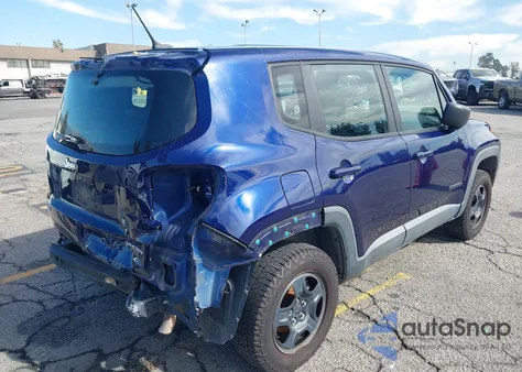 2016 Jeep Renegade Sport from USA, damaged, VIN ZACCJBAT2GPC81219